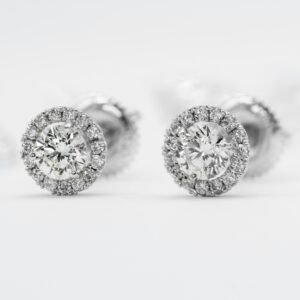 Diamond Stud Earrings, Large